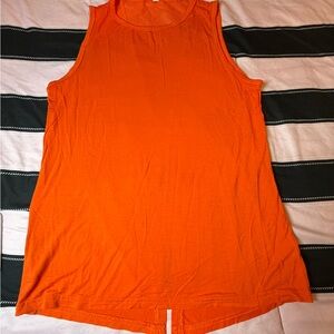 Women's Orange Sleeveless Tank Top